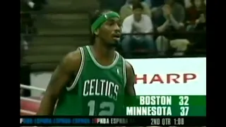 Ricky Davis' steal & 360 slam (3/7/04)