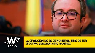 La oposición no es de números, sino de ser efectiva: senador Ciro Ramírez