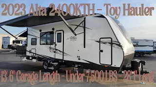 2023 Alta 2400KTH Toy Hauler by East To West at Couchs RV Nation - RV Review Tour - #RVLIFE