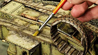 Weathering a WW1 Mark IV Tank (Tamiya 1/35)