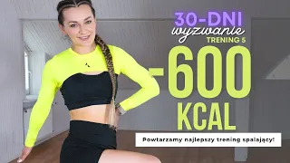 Wyzwanie LATO 🔥 5: Trening Interwałowy -600 kcal  | Monika Kołakowska