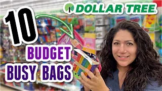 Easy & Inexpensive BUSY BAGS from DOLLAR TREE for 3 & 4 Year Olds