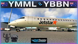 CRJ900 MELBOURNE to BRISBANE Live | Boris Audio SOUNDPACK | MSFS on VATSIM