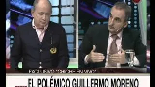 Canal 26 -EXCLUSIVO en "Chiche en vivo" Guillermo Moreno-Parte 2