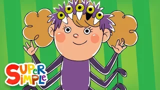 Five Creepy Spiders | Halloween Song for Kids | Super Simple Songs