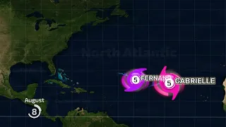 2025 Atlantic Hurricane Season Animation