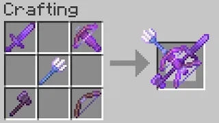 Minecraft UHC but you can craft weapons from any weapon...