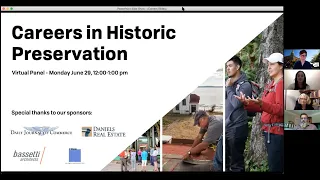 Careers in Historic Preservation- Virtual Panel- June 2020