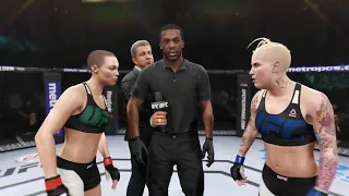 Rose Namajunas vs. Bec Rawlings - EA Sports UFC 2 - Royal Girl Fight 😍