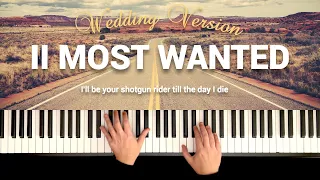 Beyoncé, Miley Cyrus - II MOST WANTED (Wedding Entrance) | Piano Cover + Lyrics + Sheet Music