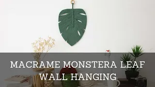 TDy Corners - Macrame Monstera Leaf Wall Hanging