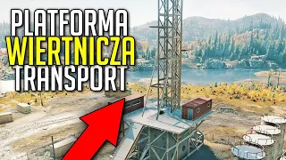 011  Snowrunner gameplay pl Budujemy platformę wiertniczą!