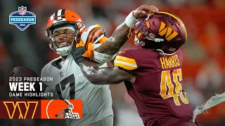 Washington Commanders vs. Cleveland Browns | 2023 Preseason Week 1 Game Highlights