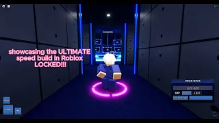 Showcasing the ULTIMATE speed build in this new Roblox blue lock game! (locked)