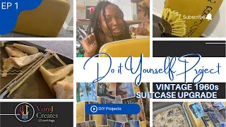DIY 1960's Vintage Samsonite Suitcase Upgrade/ Restoration. ( Suitcase Scrapbook)