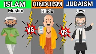 Islam vs Hinduism vs Judaism - Religion Comparison #islam #hindu