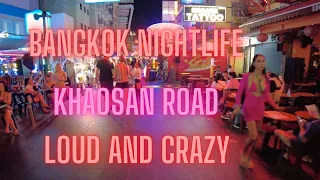 Khao San Road Bangkok 2022 Bangkok, Thailand 🇹🇭 in 4K HD