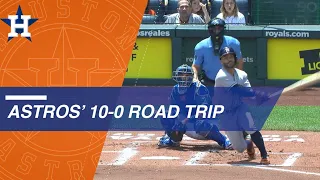 Astros' incredible 10-0 road trip