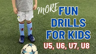 Fun Drills For Kids (Volume 2) | U5 U6 U7 U8 Football/Soccer | 2021