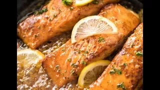 Lemon Honey Glazed Salmon