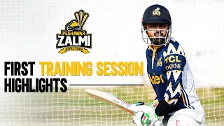 Highlights From Peshawar Zalmi's First Training Session for HBL PSL 9