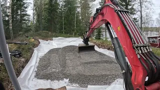 Day 3, building a small house pad. Time lapse