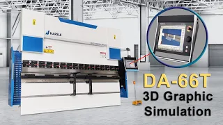 HARSLE Genius WE67K-110T3200 CNC Press Brake with DA-66T, 6+1 Axis and fast CNC backgauge