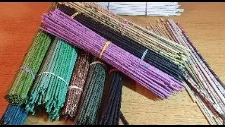 How to make basket from old newspapers - part one - rolling paper tubes