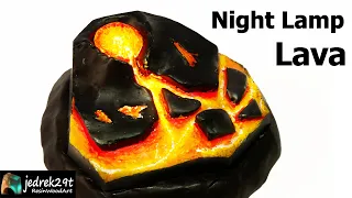 Lava night lamp with epoxy resin / Resin Art