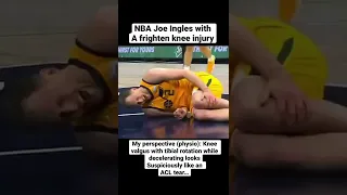 Frightening ACL injury to NBA Joe Ingles from the Utah Jazz (ALL ANGLES)