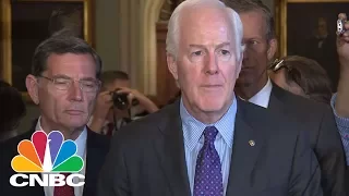 GOP Senators Speak On Capitol Hill After They Delay Their August Recess | CNBC