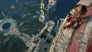 Прыжок веры с самой высокой точки Асгарда в Assassin's Creed Вальгалла .