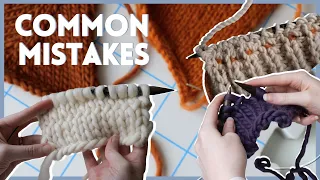 Common Knitting Mistakes + How to Fix Them! // For Beginners