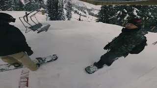 Snowboarding at Snoqualmie and Stevens Pass