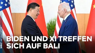 G20-GIPFEL: Joe Biden warnt Xi Jinping vor militärischer Gewalt gegen Taiwan