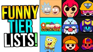 What TV SHOW Does Each Brawler Watch??  FUNNY TIER LISTS for Brawl Stars!