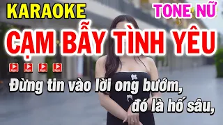 Karaoke Cạm Bẫy Tình Yêu Tone Nữ Nhạc Sống Rumba | Karaoke Phi Long