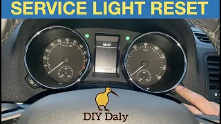 Skoda yeti service light reset procedure , Inspection & oil