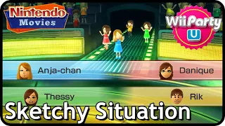 Wii Party U - Sketchy Situation (4 Players, Anja vs Danique vs Thessy vs Rik)