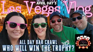 LAS VEGAS STRIP BAR CRAWL - Vegas Travel Vlog Day 3 - Beer Park | Brewdog | Tom's Urban - April 2023
