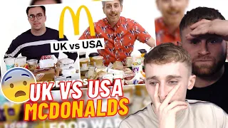 British Brothers Reacting to US vs UK McDonald's | Food Wars