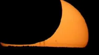 Partial Eclipse During Sunset