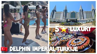 Delphin imperial Luxury resort Hotel 5 star Antalya Turkey Food Tour Travel Turkije Lara