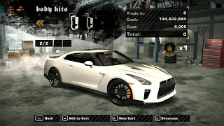 Need for Speed MW 2005 WALKTROUGH Nissan GTR R35 Part 1 - Buying and Customise