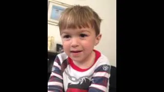 2 year old Andrew saying his abc's