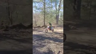 KTM 50 SX in the woods