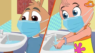 Why we wear masks? |Rhea & Ricky | Bedtime Stories | Cooltoonz