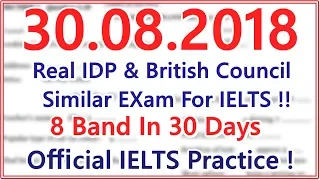 IELTS LISTENING PRACTICE TEST WITH ANSWERS | 30.08.2018 | BEST TEST