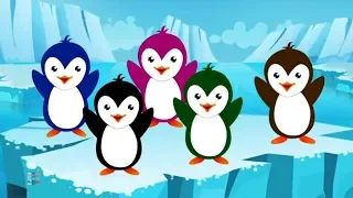 пять маленьких пингвинов | рифма для малышей | детские стихи | Five Little Penguins | Children Rhyme