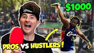 Pros Vs New York Ping Pong Hustlers For $1000!